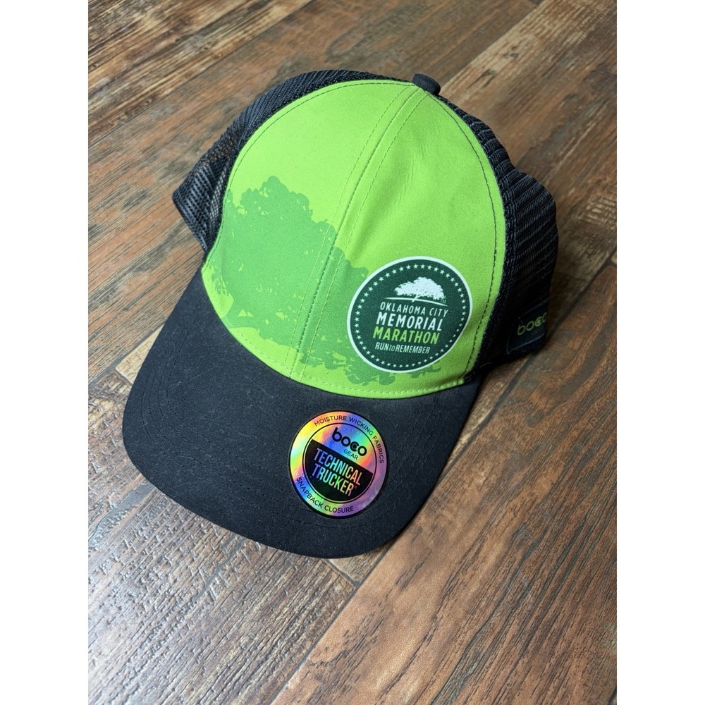 OKC Memorial Marathon Hat SSM Health Green OSFA Adjustable Strap Baseball Cap